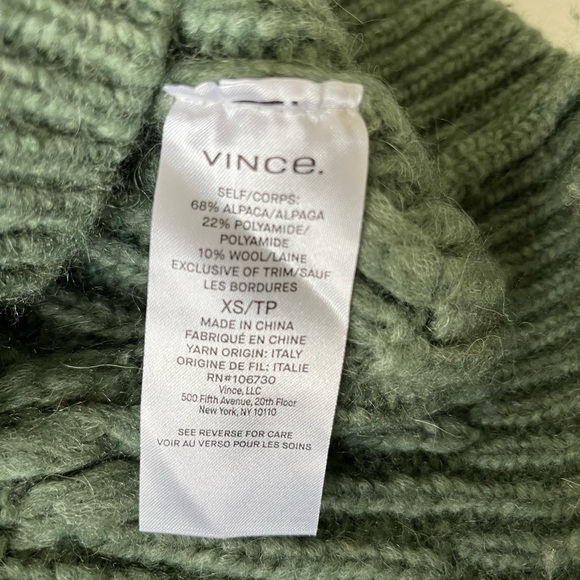 Vince Sweater in Jade Green - Picture 9 of 11